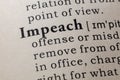 Definition of impeach Royalty Free Stock Photo