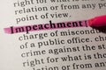 Definition of impeachment Royalty Free Stock Photo