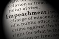 Definition of impeachment Royalty Free Stock Photo