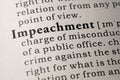 Definition of impeachment Royalty Free Stock Photo