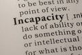 Definition of Incapacity