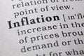 Definition of inflation Royalty Free Stock Photo