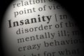 Definition of insanity Royalty Free Stock Photo