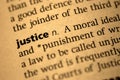 Definition of Justice Royalty Free Stock Photo