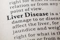 Definition of liver disease Royalty Free Stock Photo