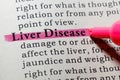 Definition of liver disease