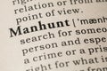 Definition of manhunt