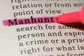 Definition of manhunt