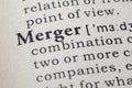 Definition of merger Royalty Free Stock Photo