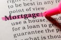 Definition of mortgage Royalty Free Stock Photo
