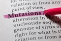 Definition of mutations Royalty Free Stock Photo