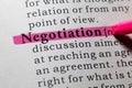 Definition of negotiation