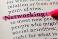Definition of networking
