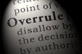 Definition of overrule