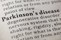 Definition of Parkinson`s disease
