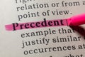 Definition of precedent