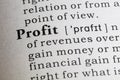 Definition of profit Royalty Free Stock Photo
