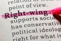 Definition of Right-wing