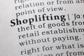 Definition of shoplifting Royalty Free Stock Photo
