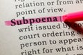 Definition of subpoena