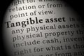 Definition of tangible asset Royalty Free Stock Photo