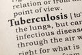 Definition of Tuberculosis Royalty Free Stock Photo
