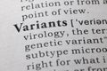 Definition of variants