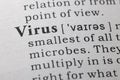 Definition of virus Royalty Free Stock Photo