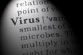 Definition of virus Royalty Free Stock Photo