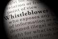 Definition of whistleblower Royalty Free Stock Photo