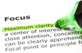 Definition Of The Word Focus