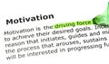 Definition Of The Word Motivation Royalty Free Stock Photo