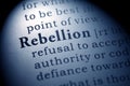 Definition of the word rebellion