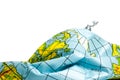 Deflated planet earth Royalty Free Stock Photo