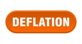 deflation button. rounded sign on white background Royalty Free Stock Photo