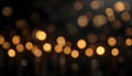 Defocused abstract background featuring circular bokeh lights
