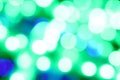 Defocused abstract blue and green glitter lights background Royalty Free Stock Photo