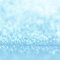 Defocused abstract blue lights background . bokeh lights. Royalty Free Stock Photo