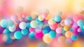 Defocused abstract pastel rainbow lights background. bokeh lights. Generative AI Royalty Free Stock Photo