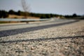 curve of a road with guardrails