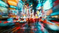 The defocused background of this image showcases the blurred streaks of light and bursts of color that make up Royalty Free Stock Photo