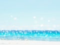 Defocused beach background with bokeh Royalty Free Stock Photo