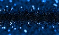 Defocused blue bglitteing background