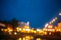 Defocused Blue Boke Bokeh Urban City Background Royalty Free Stock Photo