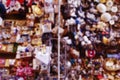 Defocused blur background of a flea market Royalty Free Stock Photo