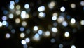 Defocused blurry multicolored blinker lights bokeh of Christmas and New year decoration lights, abstract, dark background, overlay Royalty Free Stock Photo