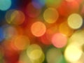 Defocused bokeh circle lights background texture. Royalty Free Stock Photo