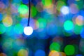 Defocused bokeh lights and light focus