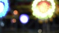 Defocused Bokeh Lights made from Scary Attractions