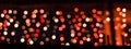 Defocused bokeh red lights Royalty Free Stock Photo